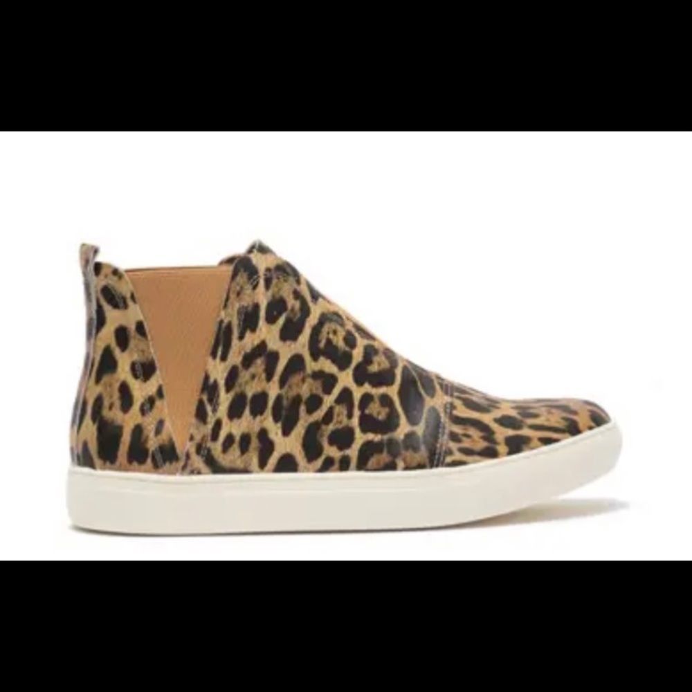 Coconuts by Matisse Leopard Print Slip-On Ankle Bootie in Tan and Black